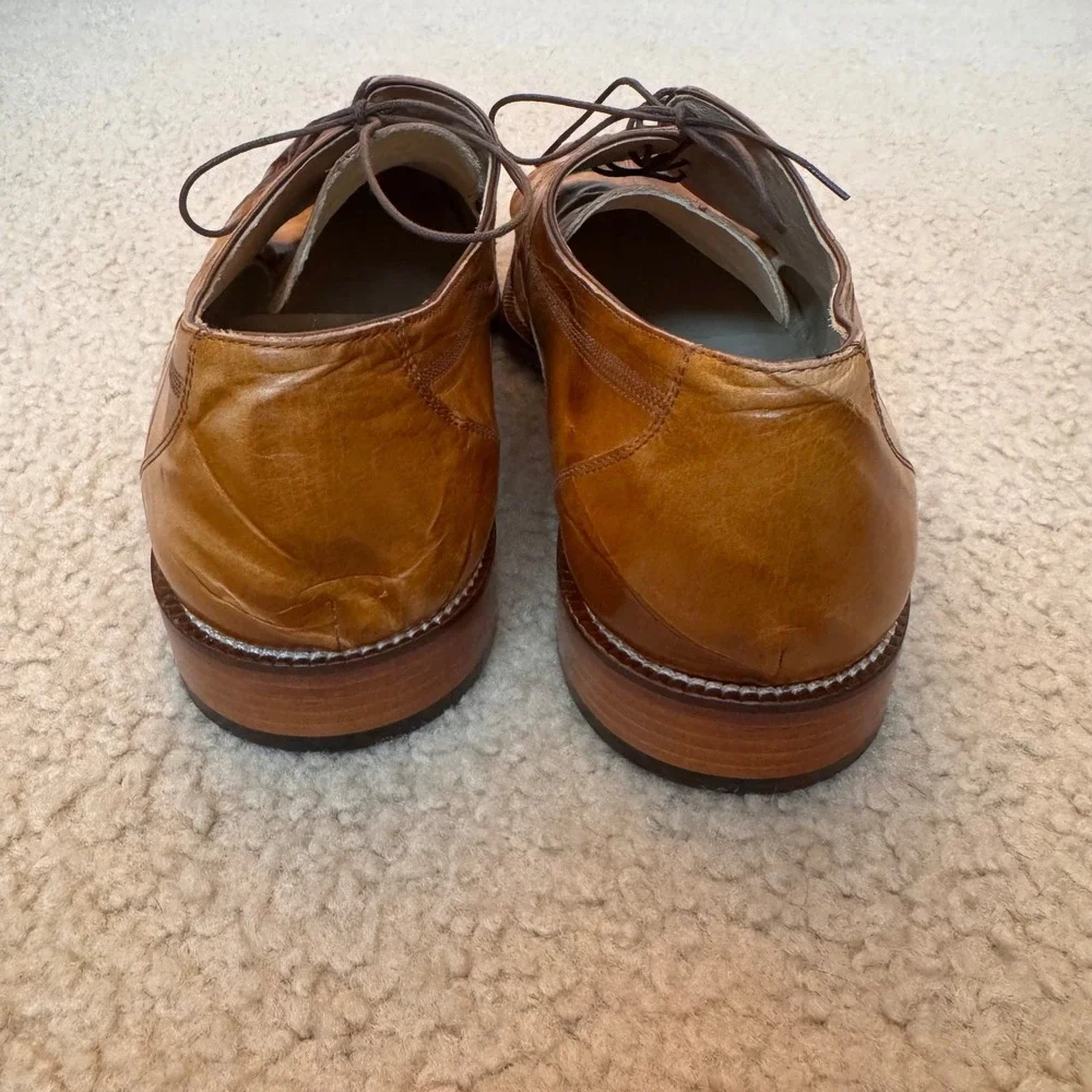 Belvedere Florence Genuine Crocodile Leather Italian Dress Shoes Sz 13 M